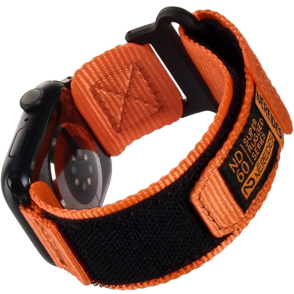 Orange and Black Smartwatch with Nylon Band